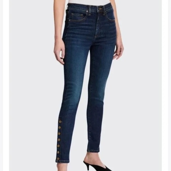 Veronica Beard Denim - Veronica Beard Jeans Debbie snap button ankle skinny  25